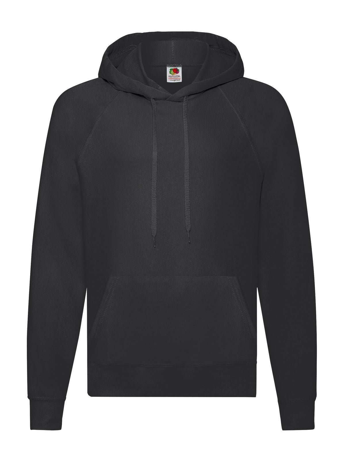 Lightweight Hooded Sweat Fruit of the Loom Black