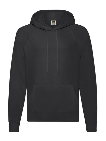 Lightweight Hooded Sweat Fruit of the Loom Black