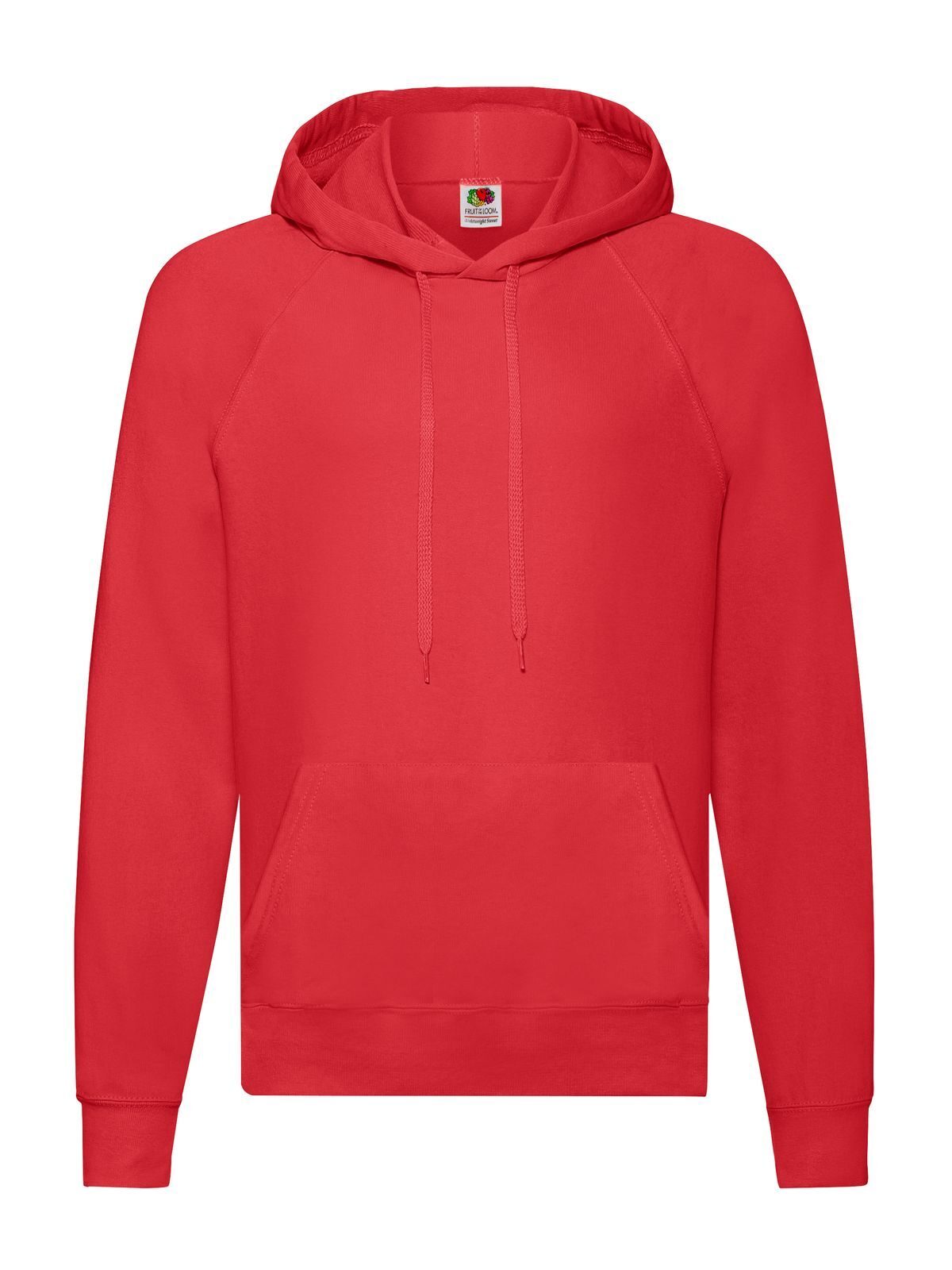 Lightweight Hooded Sweat Fruit of the Loom Red