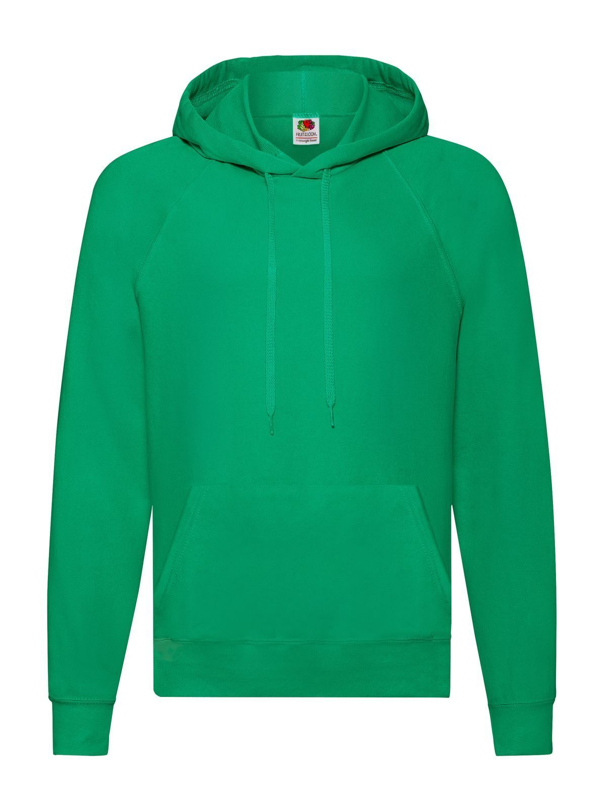 Lightweight Hooded Sweat Fruit of the Loom Kelly Green