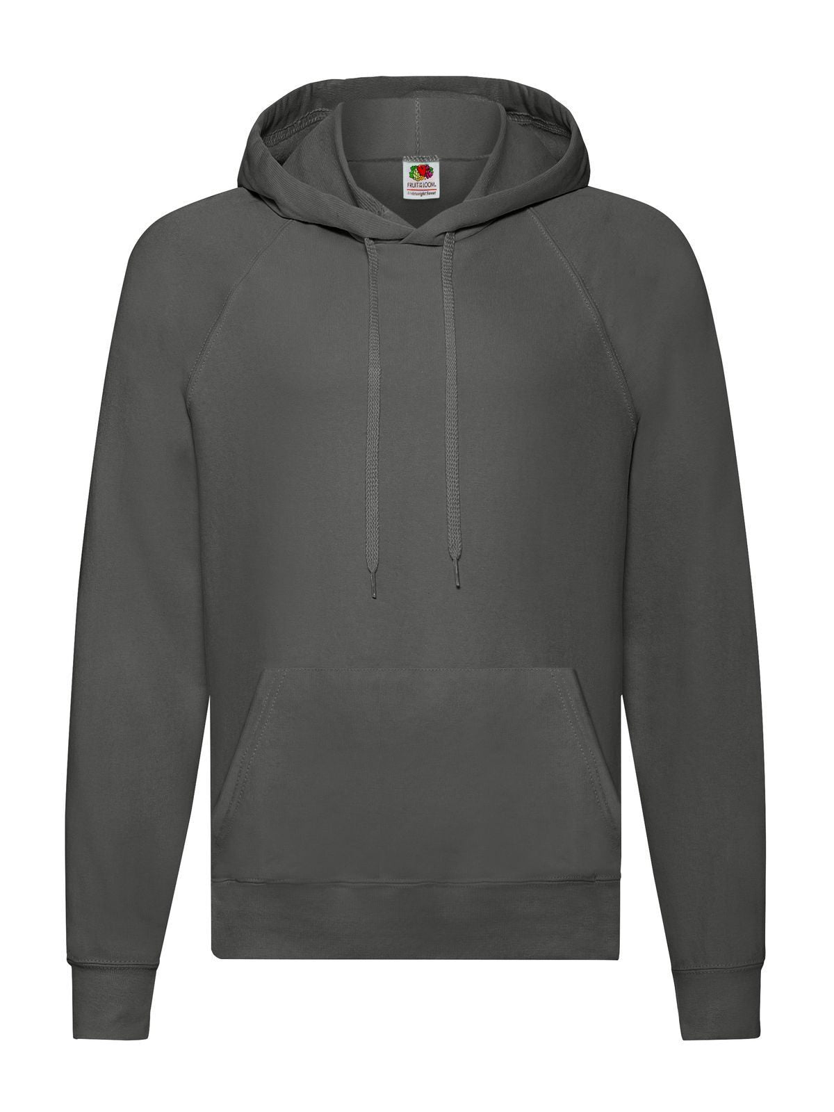 Lightweight Hooded Sweat Fruit of the Loom Light Graphite