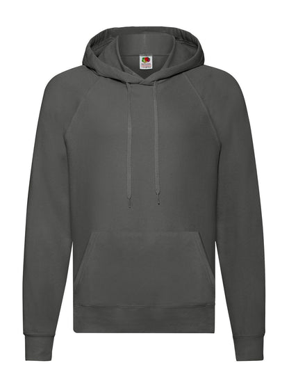 Lightweight Hooded Sweat Fruit of the Loom Light Graphite