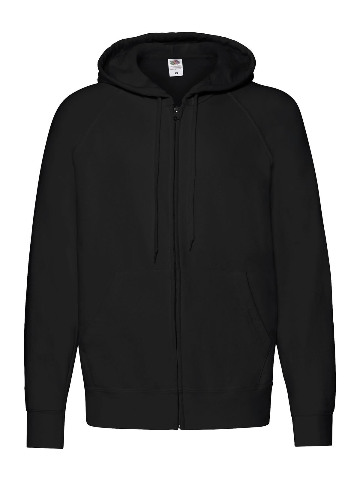 Lightweight Hooded Sweat Jacket Fruit of the Loom Black