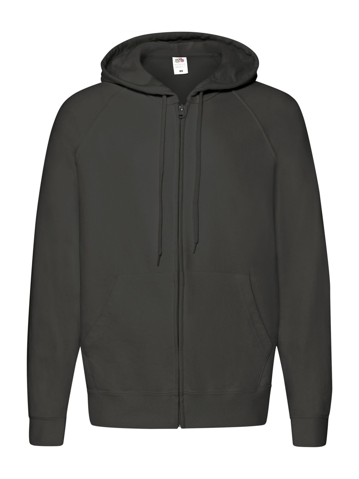 Lightweight Hooded Sweat Jacket Fruit of the Loom Light Graphite