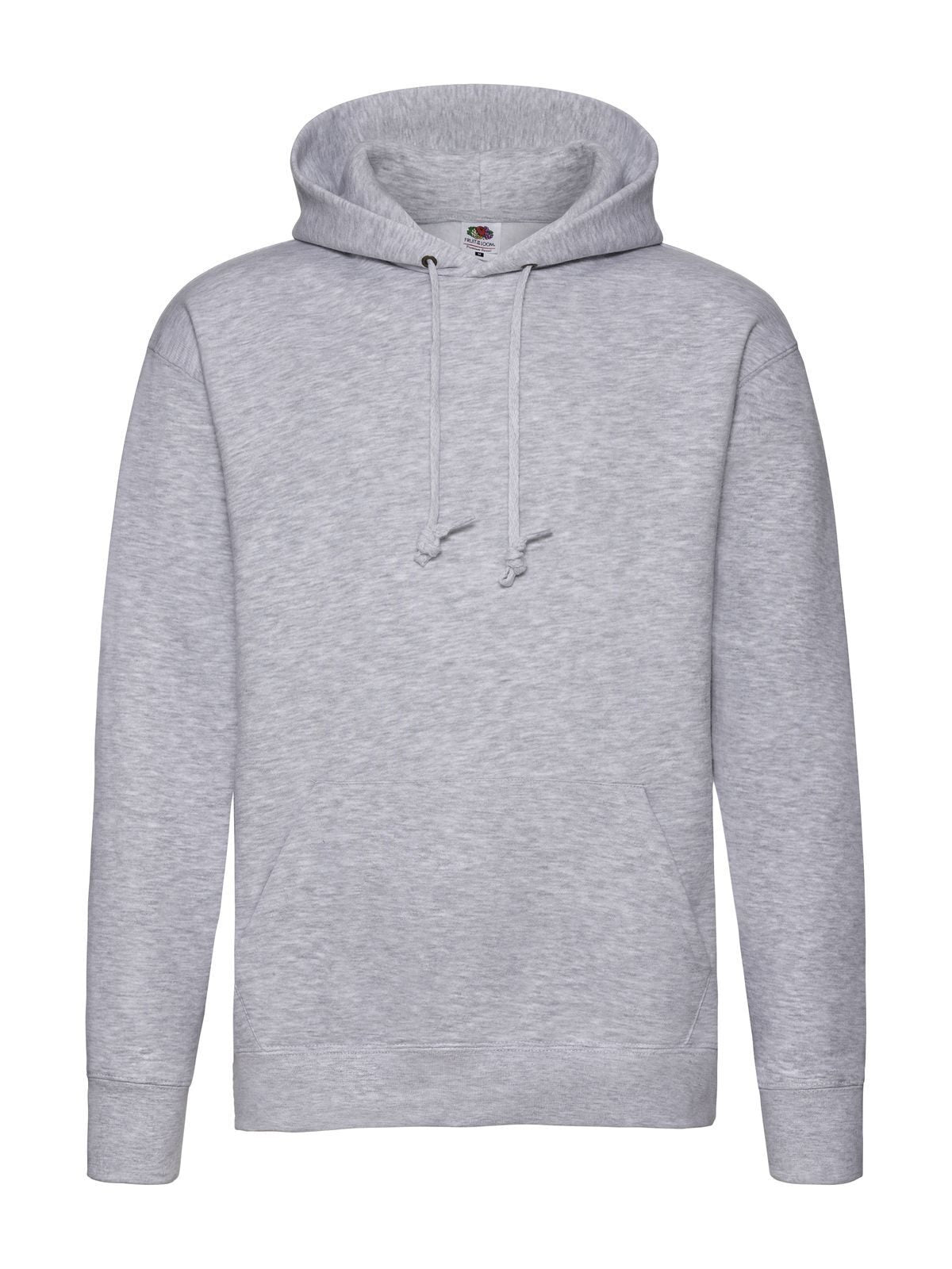 Premium Hooded Sweat Fruit of the Loom Heather Grey