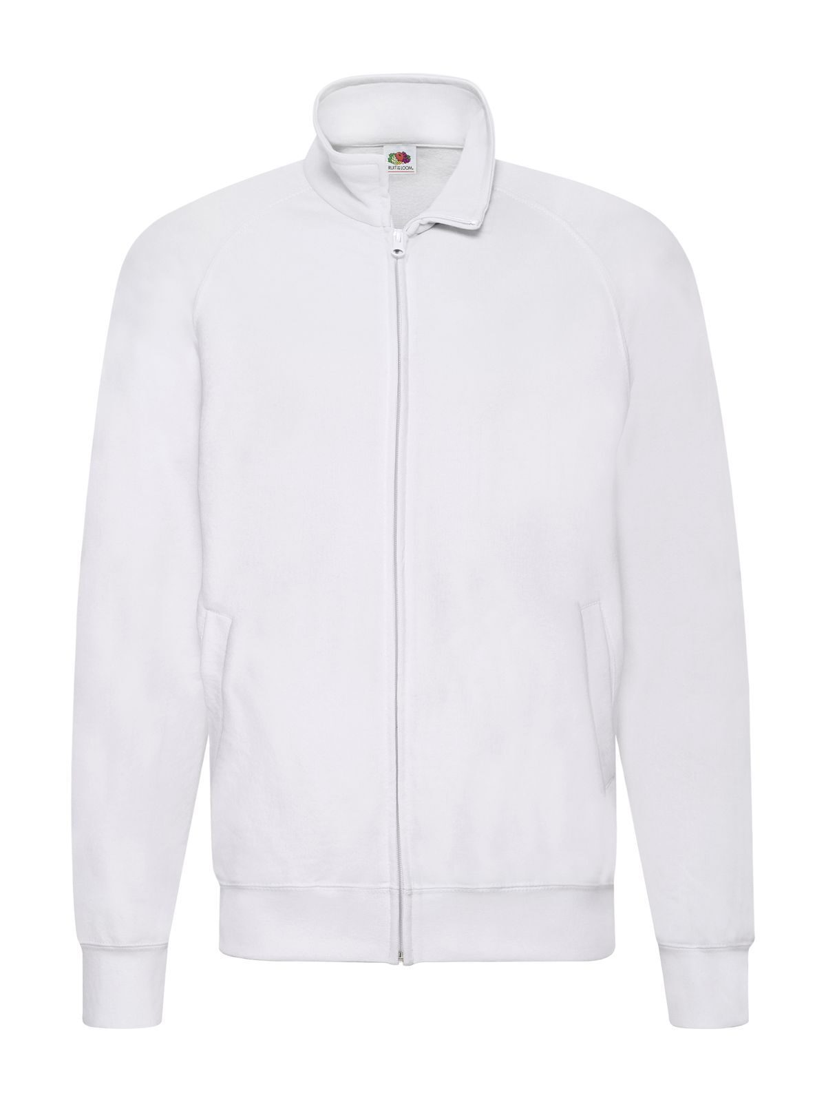 Lightweight Sweat Jacket Fruit of the Loom White
