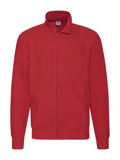 Lightweight Sweat Jacket Fruit of the Loom Red
