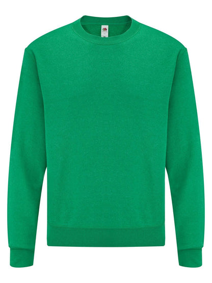 Classic Set-In Sweat Fruit of the Loom Retro Heather Green