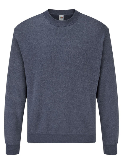 Classic Set-In Sweat Fruit of the Loom Vintage Heather Navy