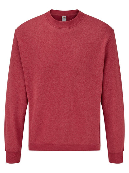 Classic Set-In Sweat Fruit of the Loom Vintage Heather Red