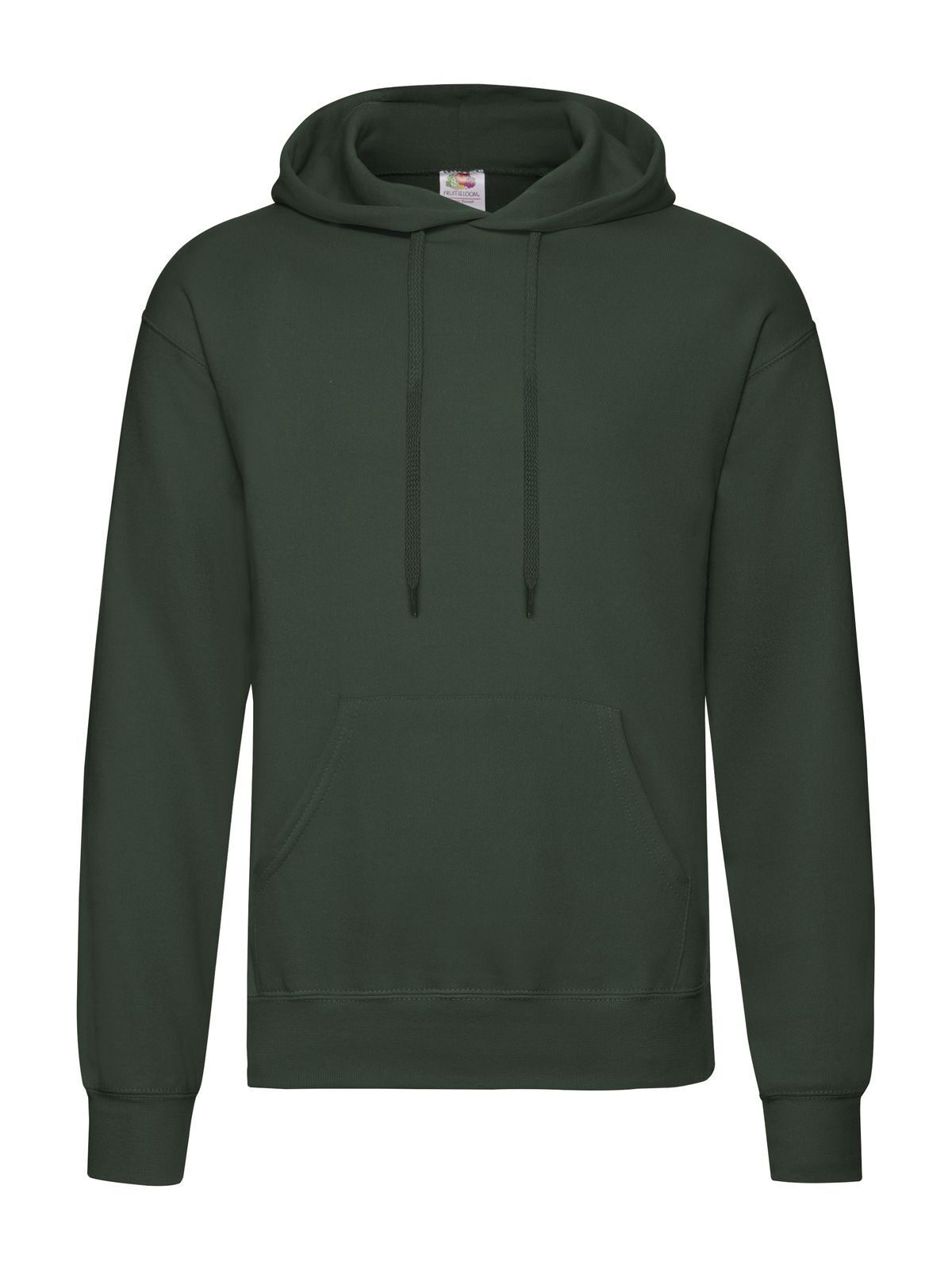 Classic Hooded Sweat Fruit of the Loom Bottle Green