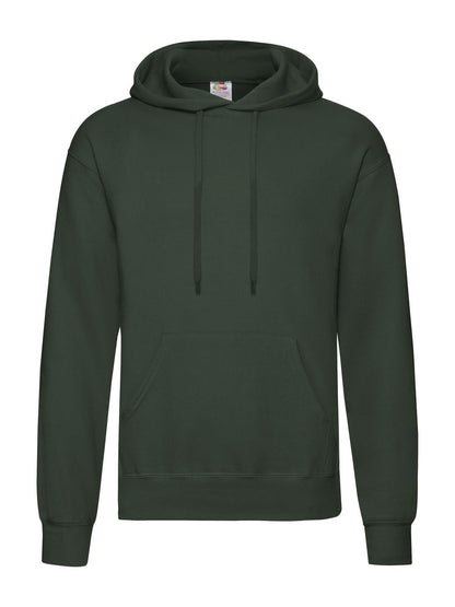 Classic Hooded Sweat Fruit of the Loom Bottle Green