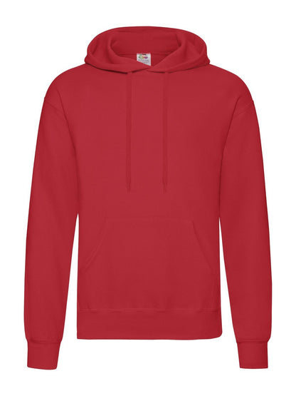 Classic Hooded Sweat Fruit of the Loom Red