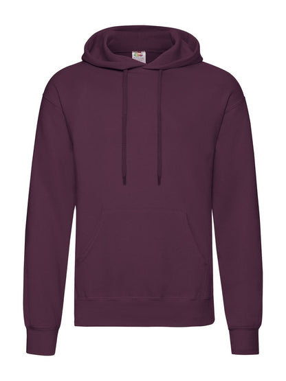 Classic Hooded Sweat Fruit of the Loom Burgundy