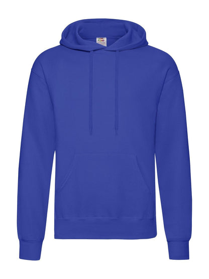 Classic Hooded Sweat Fruit of the Loom Royal Blue