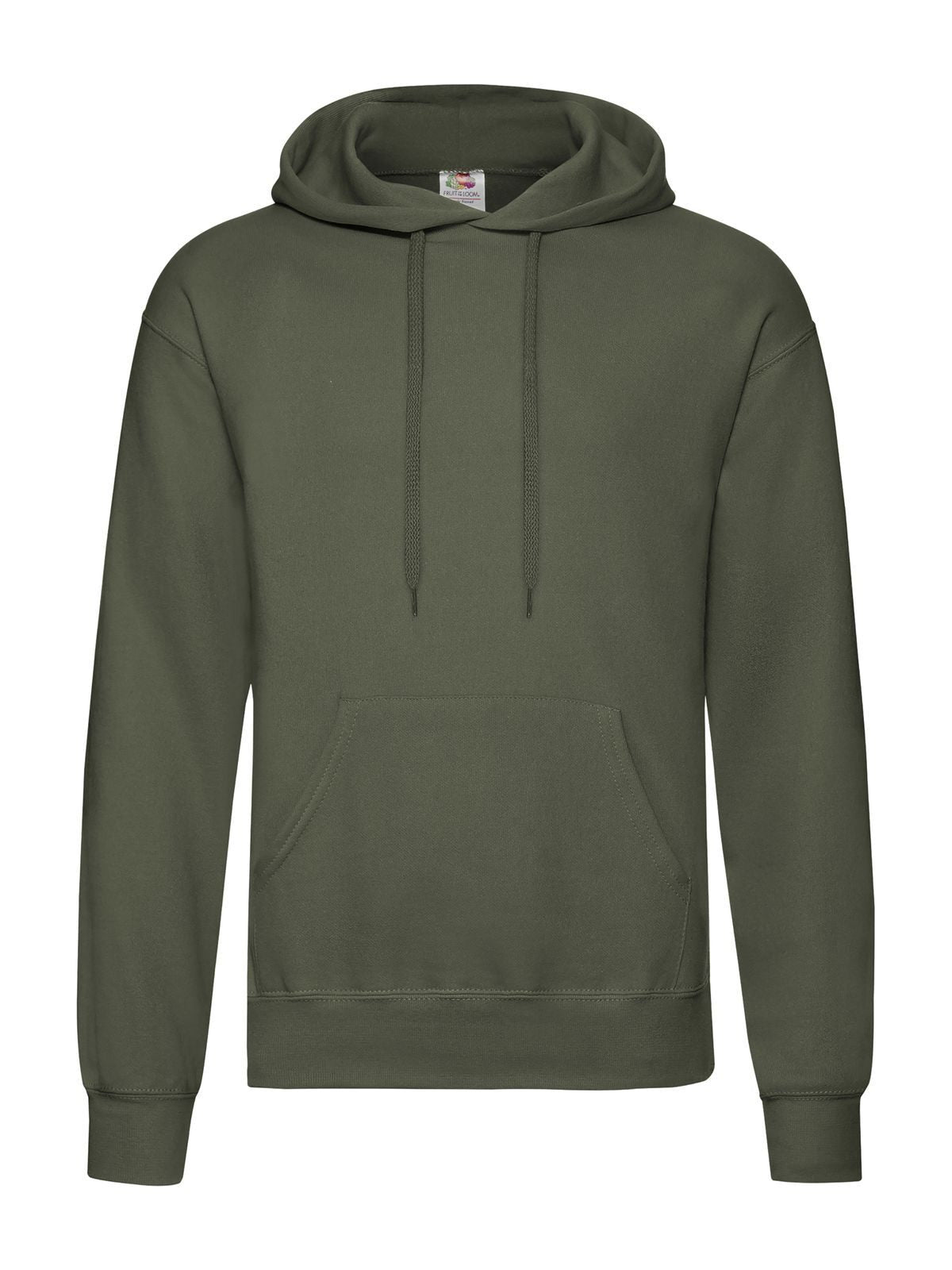 Classic Hooded Sweat Fruit of the Loom Olive