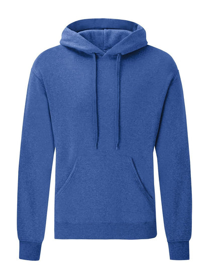 Classic Hooded Sweat Fruit of the Loom Retro Heather Royal
