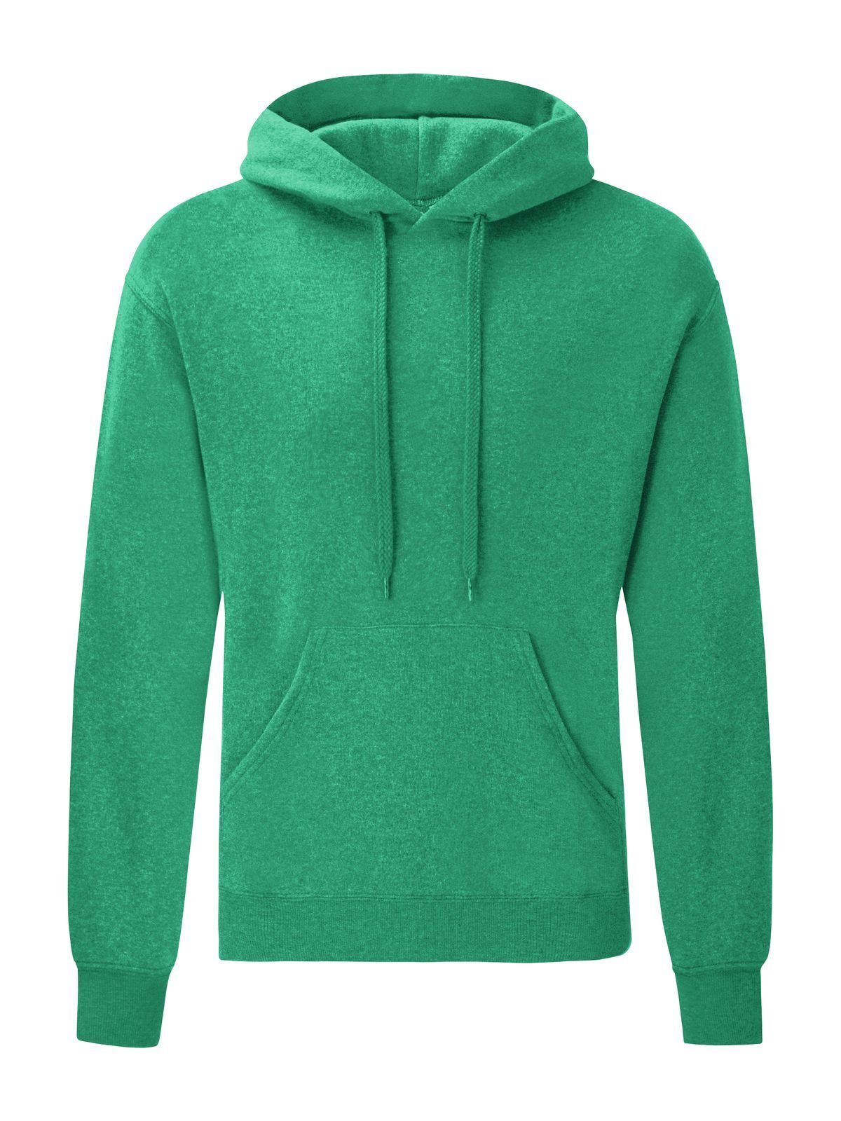 Classic Hooded Sweat Fruit of the Loom Retro Heather Green