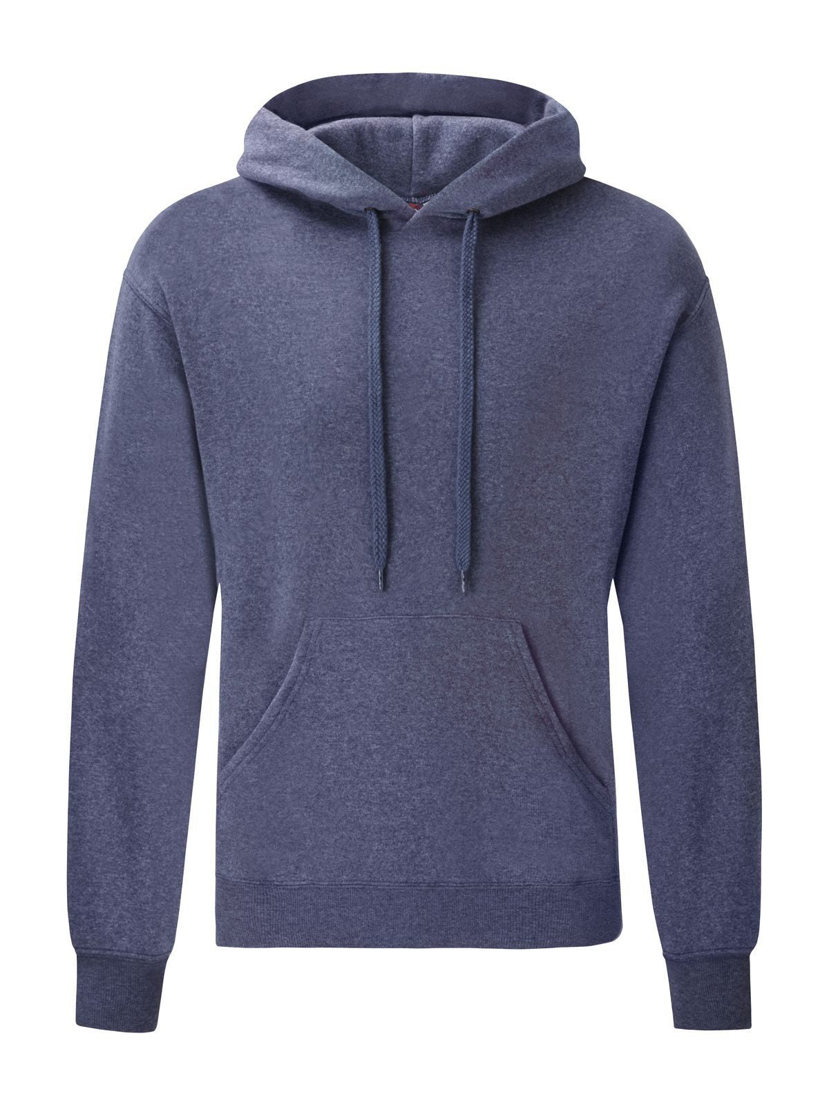 Classic Hooded Sweat Fruit of the Loom Vintage Heather Navy