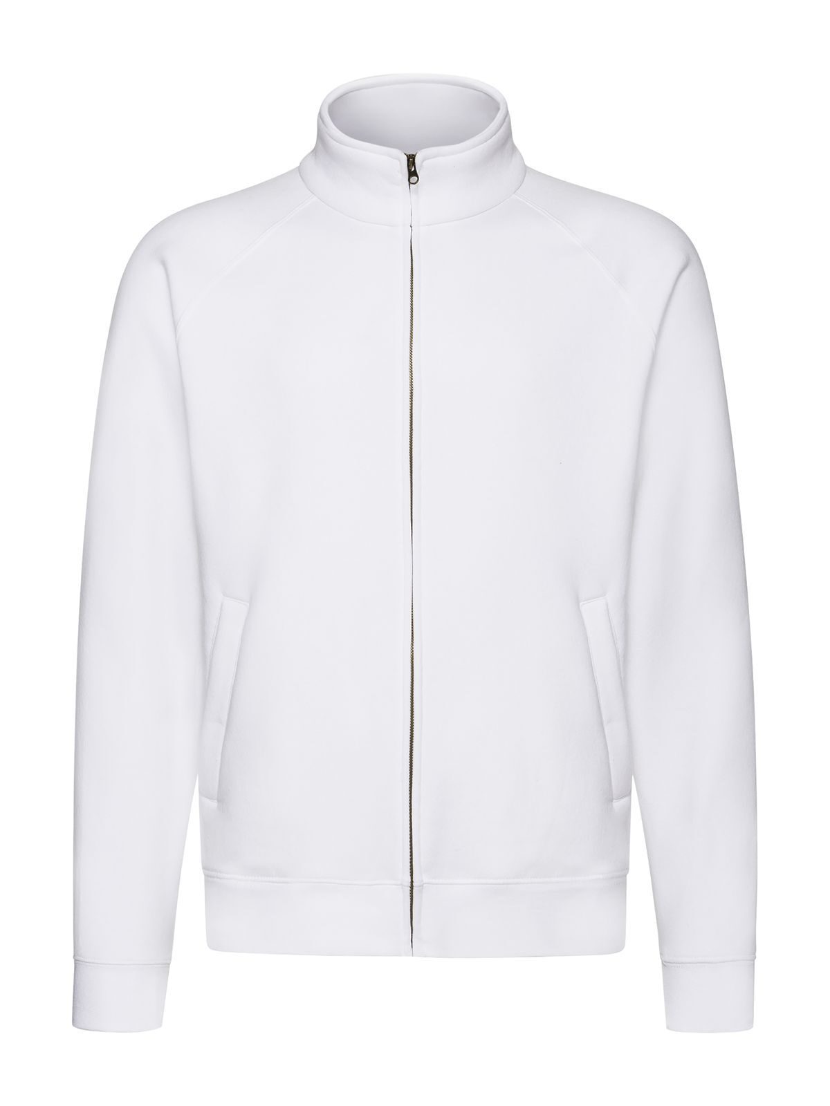 Premium Sweat Jacket Fruit of the Loom White