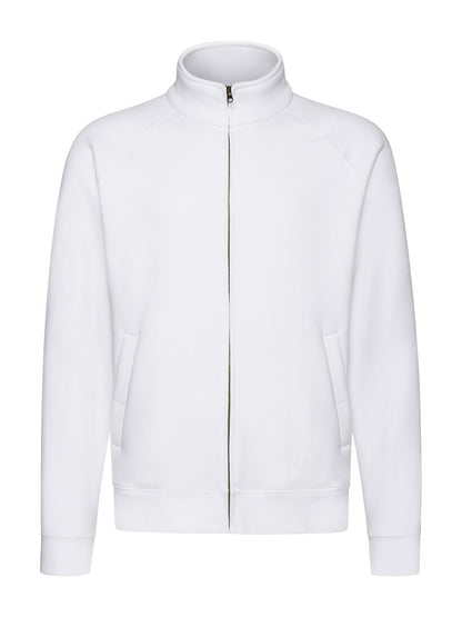 Premium Sweat Jacket Fruit of the Loom White