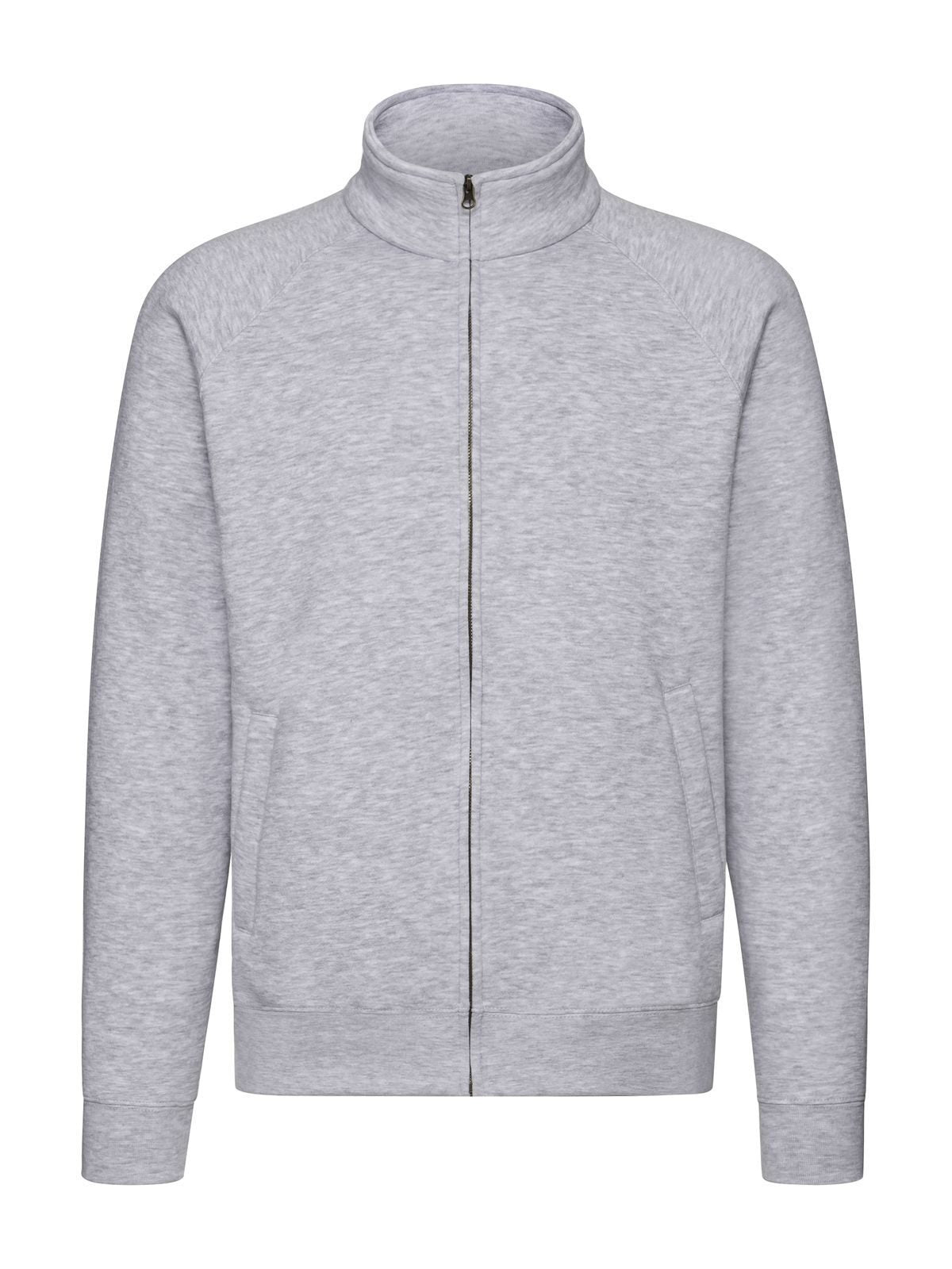 Premium Sweat Jacket Fruit of the Loom Heather Grey