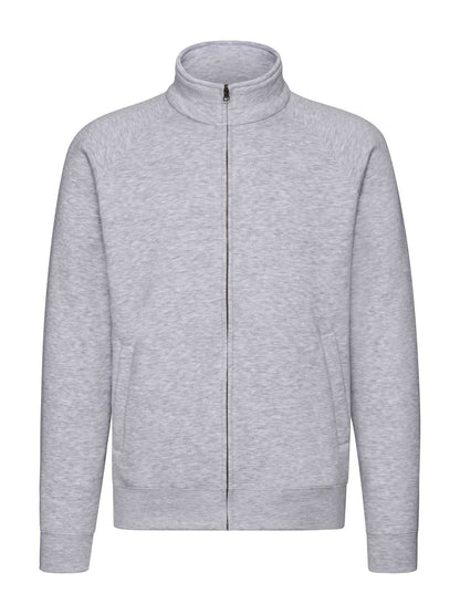 Premium Sweat Jacket Fruit of the Loom Heather Grey