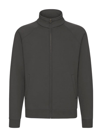 Premium Sweat Jacket Fruit of the Loom Light Graphite