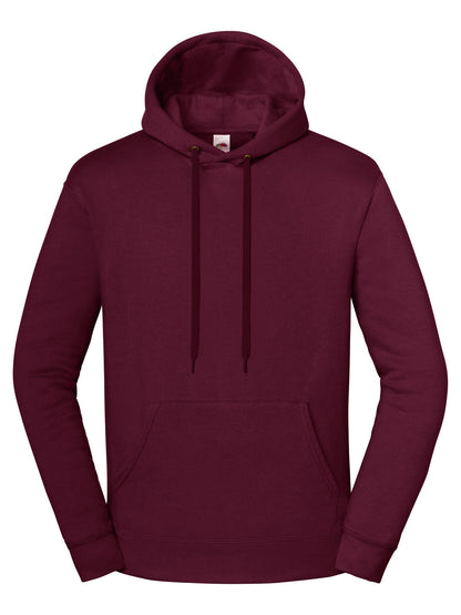 Iconic Premium Hooded Sweat Fruit of the Loom Burgundy