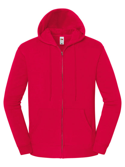 Iconic Premium Hooded Sweat Jacket Fruit of the Loom Red