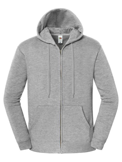 Iconic Premium Hooded Sweat Jacket Fruit of the Loom Athletic Heather