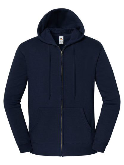 Iconic Premium Hooded Sweat Jacket Fruit of the Loom Deep Navy
