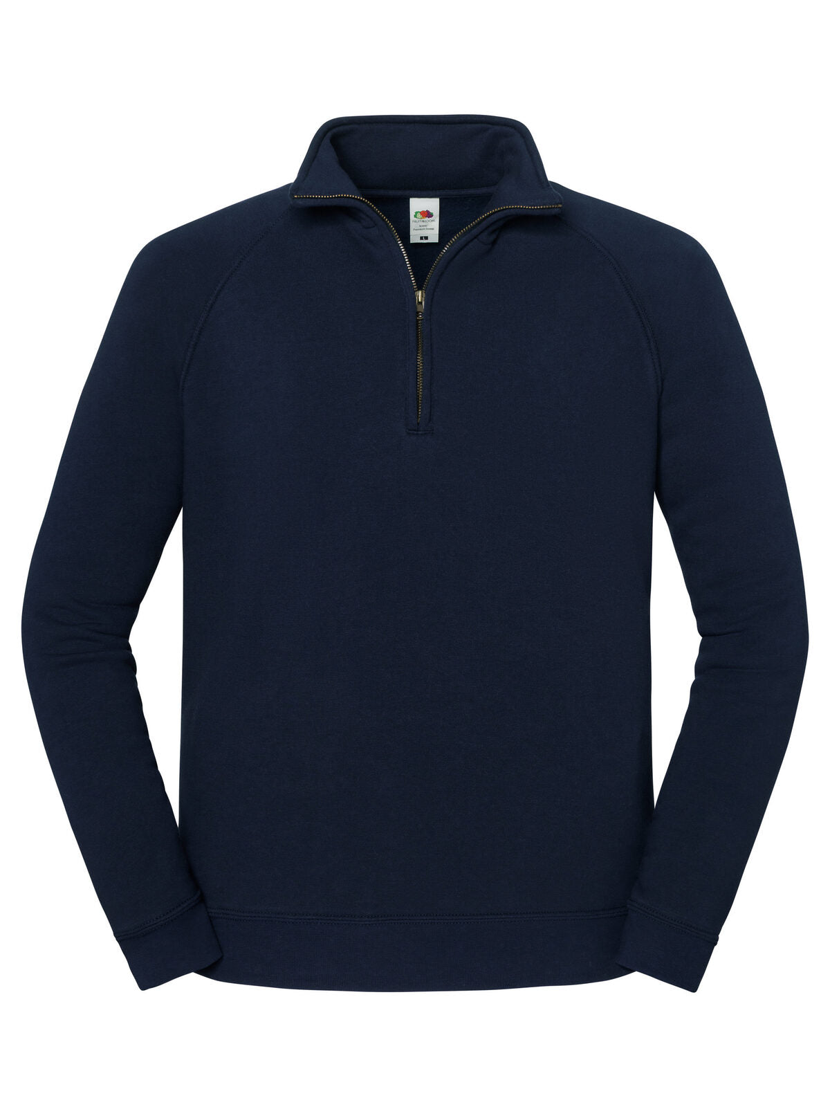 Iconic Premium Zip Neck Sweat Fruit of the Loom Deep Navy