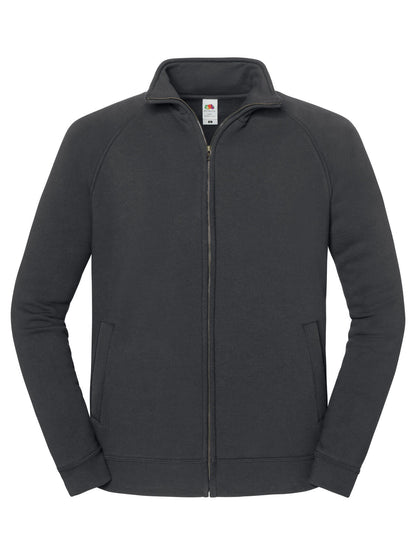 Iconic Premium Sweat Jacket Fruit of the Loom Light Graphite