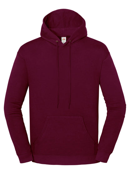 Iconic 250 Hooded Sweat Fruit of the Loom Burgundy