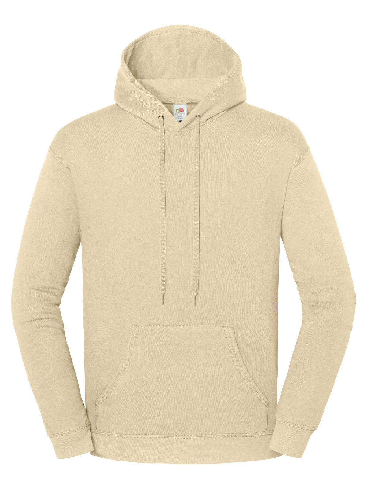 Iconic 250 Hooded Sweat Fruit of the Loom Desert Sand