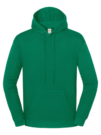 Iconic 250 Hooded Sweat Fruit of the Loom College Green