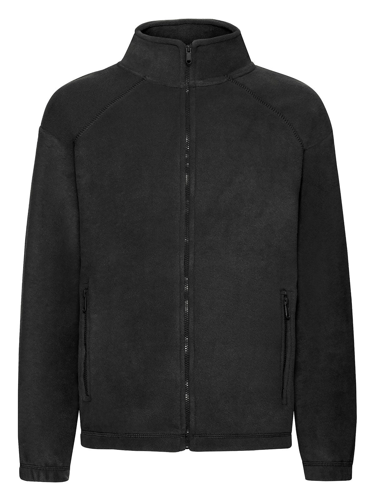 Kids Full Zip Fleece Fruit of the Loom Black
