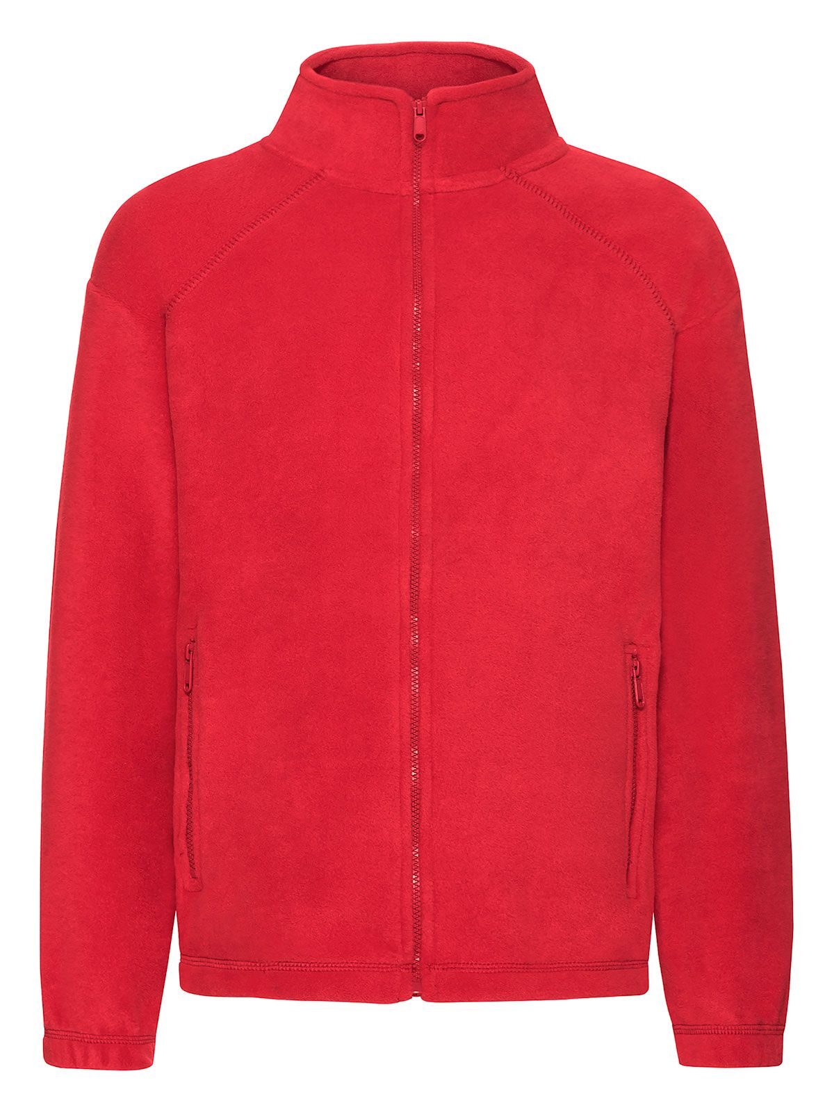 Kids Full Zip Fleece Fruit of the Loom Red