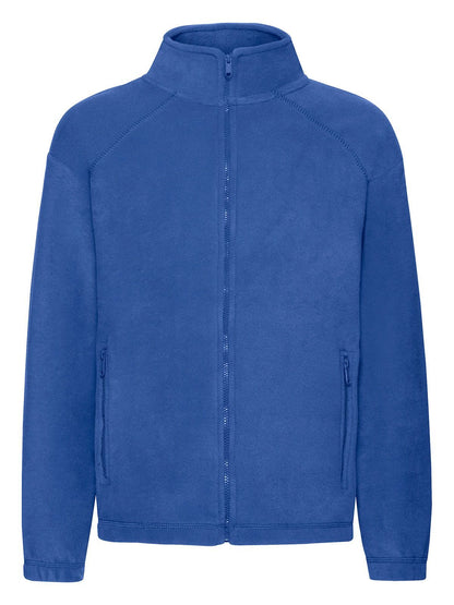 Kids Full Zip Fleece Fruit of the Loom Royal Blue
