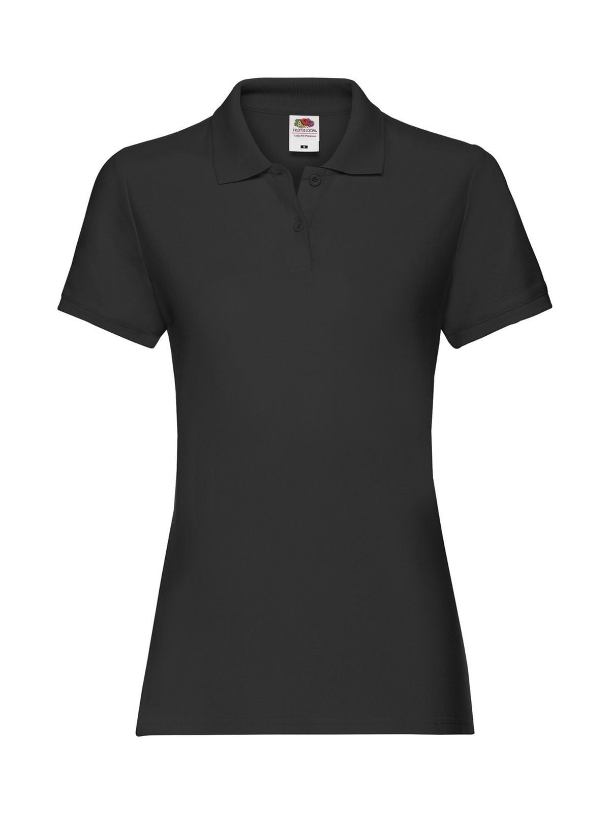 Ladies Premium Polo Fruit of the Loom Black