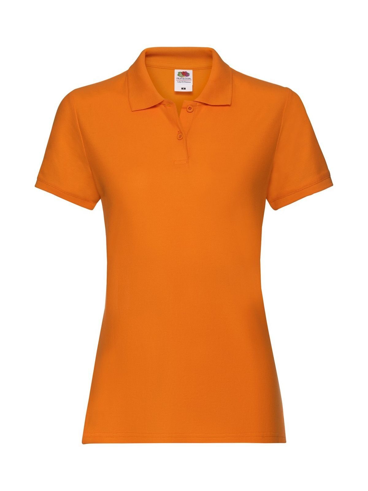 Ladies Premium Polo Fruit of the Loom Orange