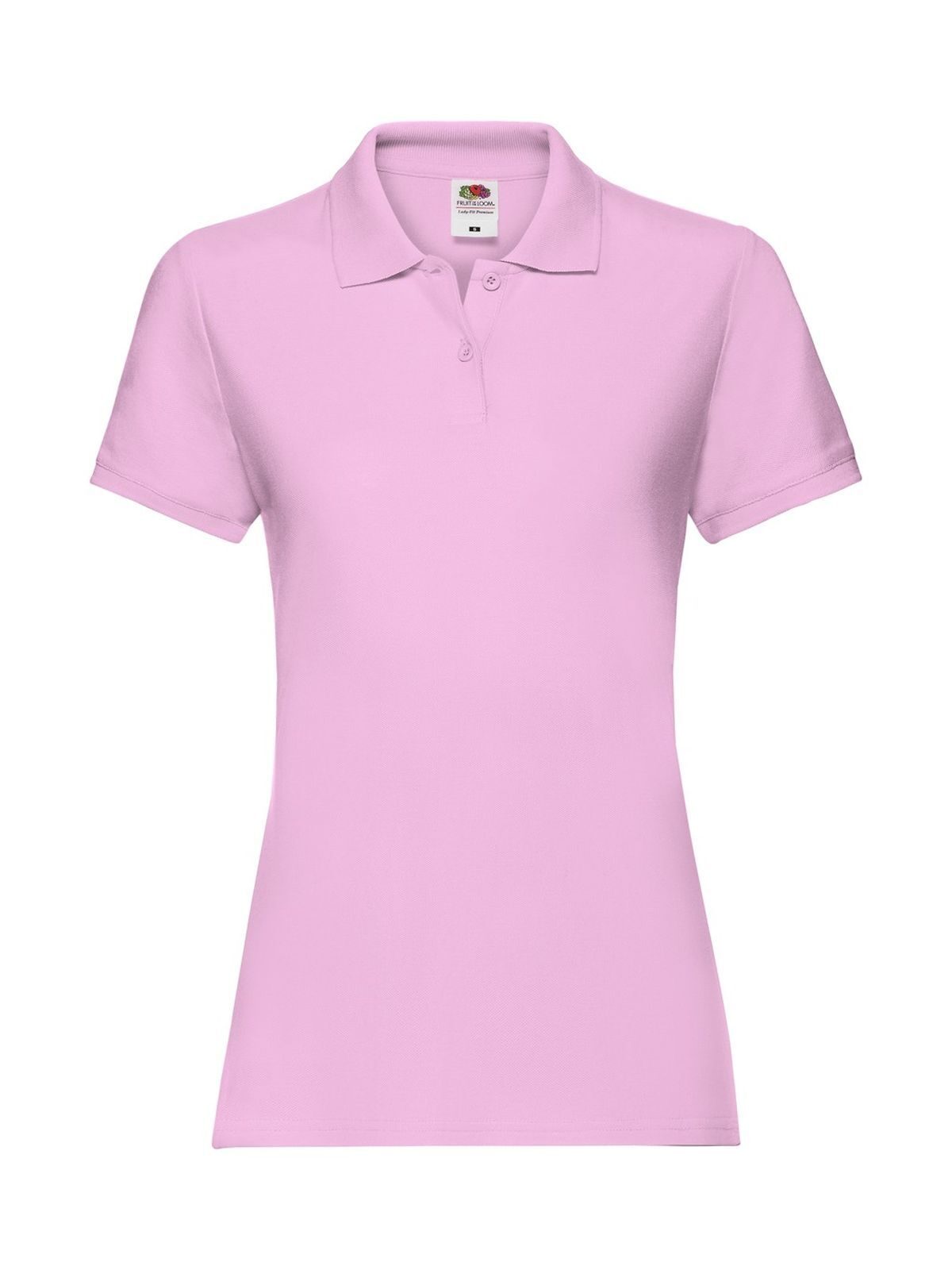 Ladies Premium Polo Fruit of the Loom Light Pink