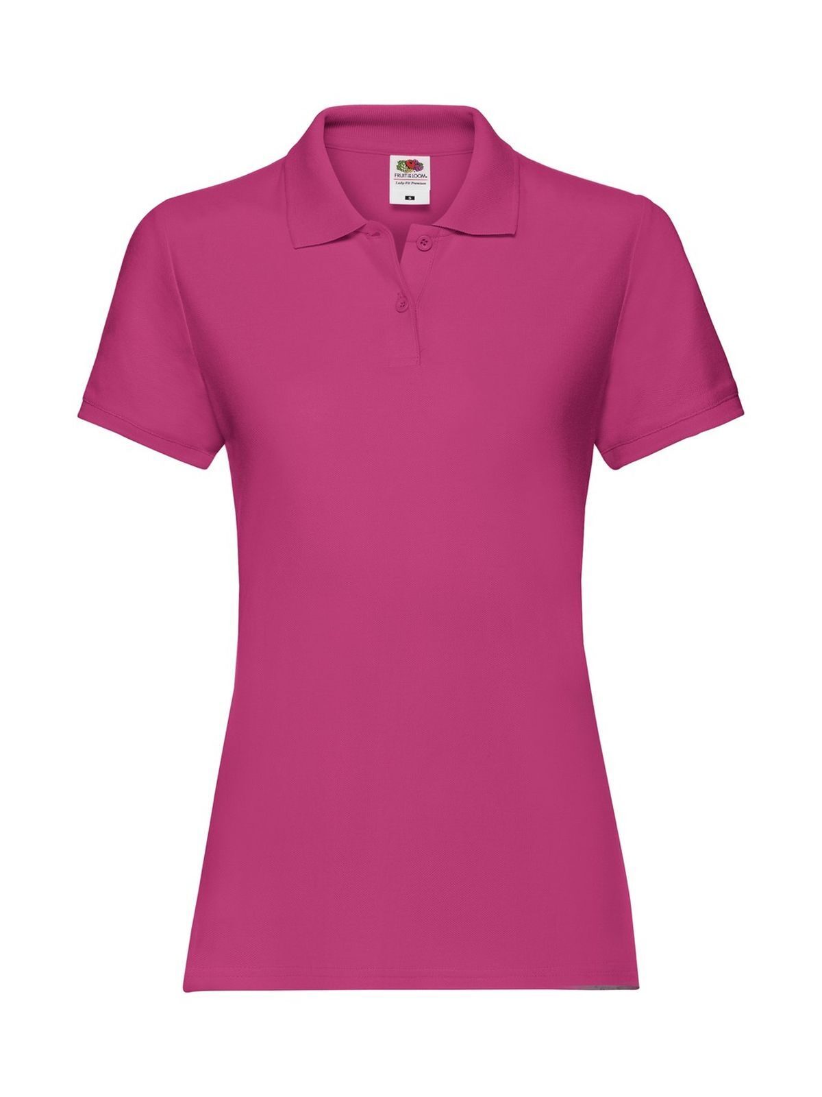Ladies Premium Polo Fruit of the Loom Fuchsia