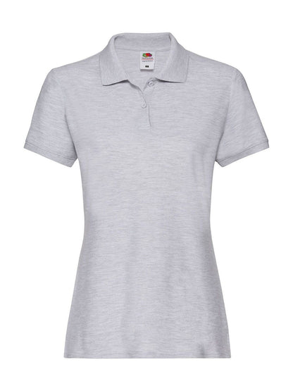 Ladies Premium Polo Fruit of the Loom Athletic Heather