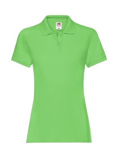 Ladies Premium Polo Fruit of the Loom Lime