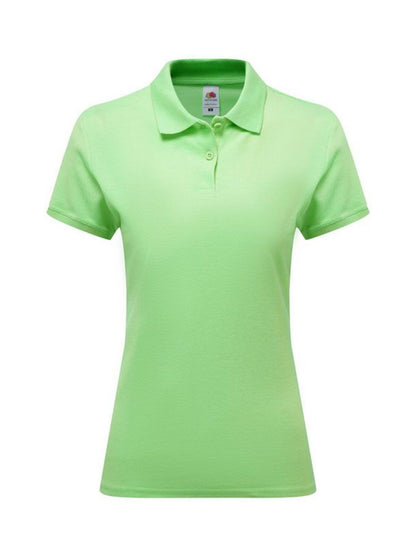 Ladies Premium Polo Fruit of the Loom Neonmint