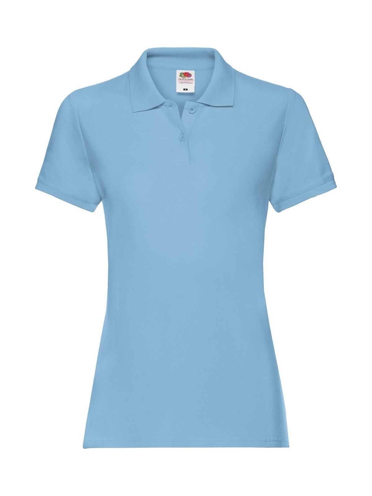 Ladies Premium Polo Fruit of the Loom Sky Blue