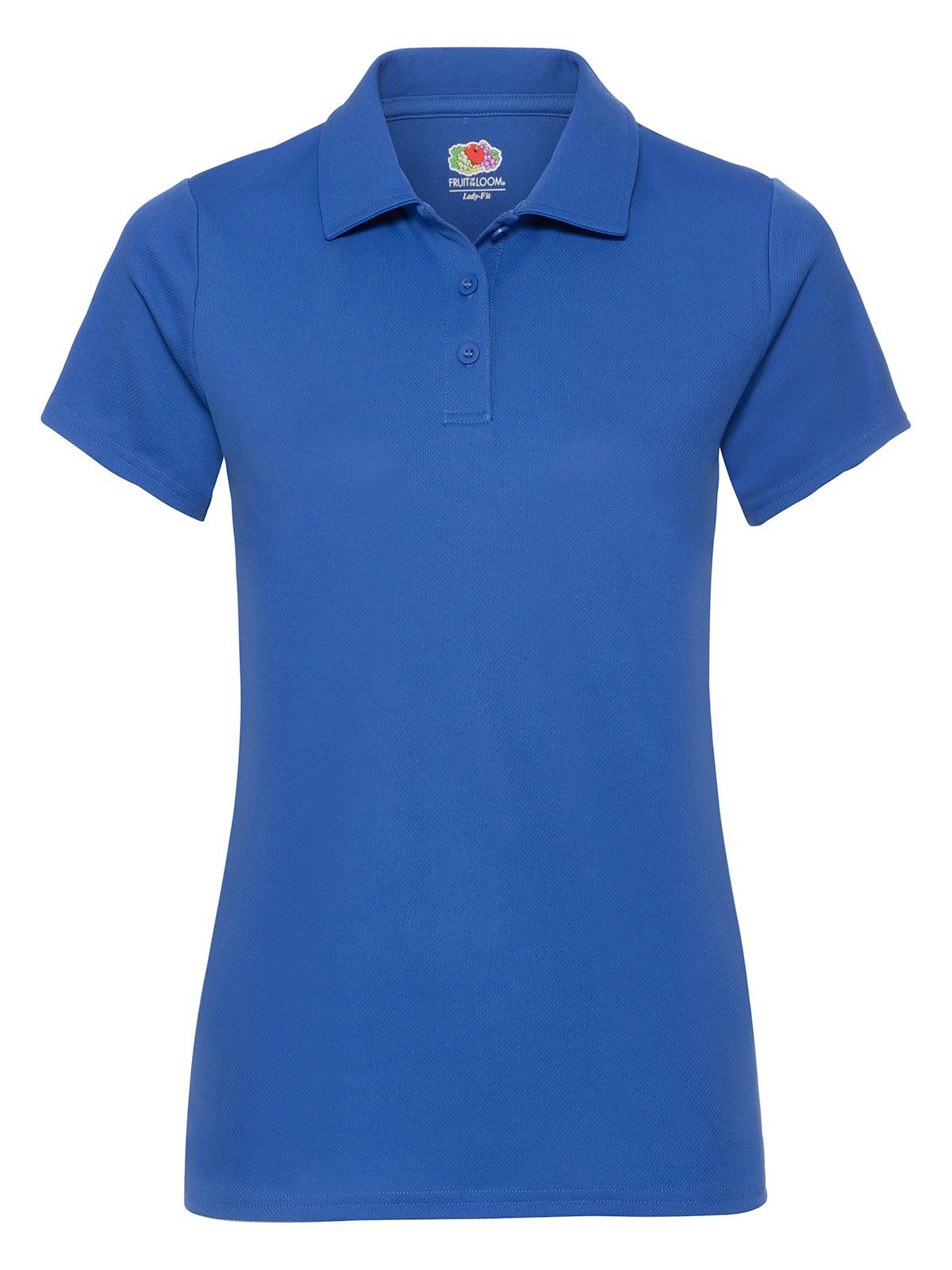 Ladies Performance Polo Fruit of the Loom Royal Blue