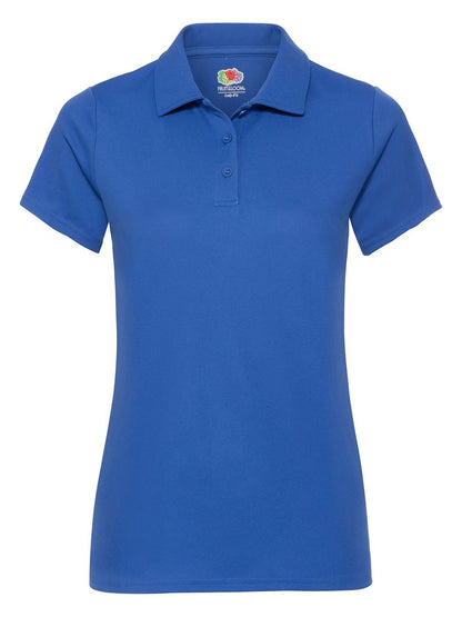 Ladies Performance Polo Fruit of the Loom Royal Blue